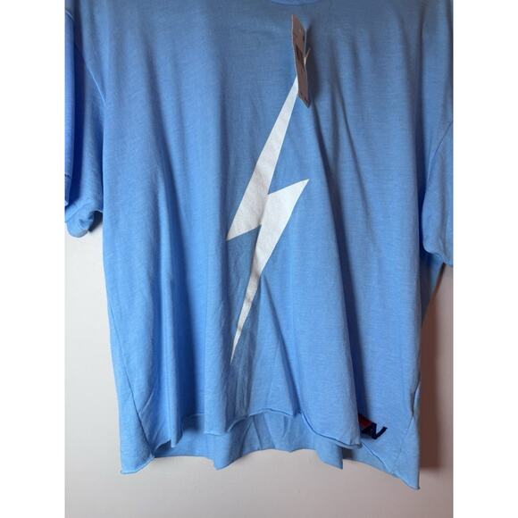 Aviator Nation Bolt Graphic Boyfriend Tee In Sky Blue Sz L NEW NWT $83 - Picture 3 of 9